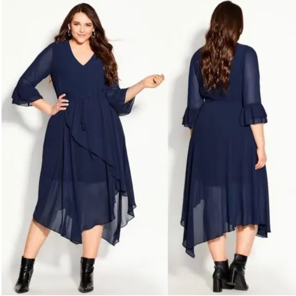 City Chic Women's Plus Size Hidden Treasure Maxi Dress